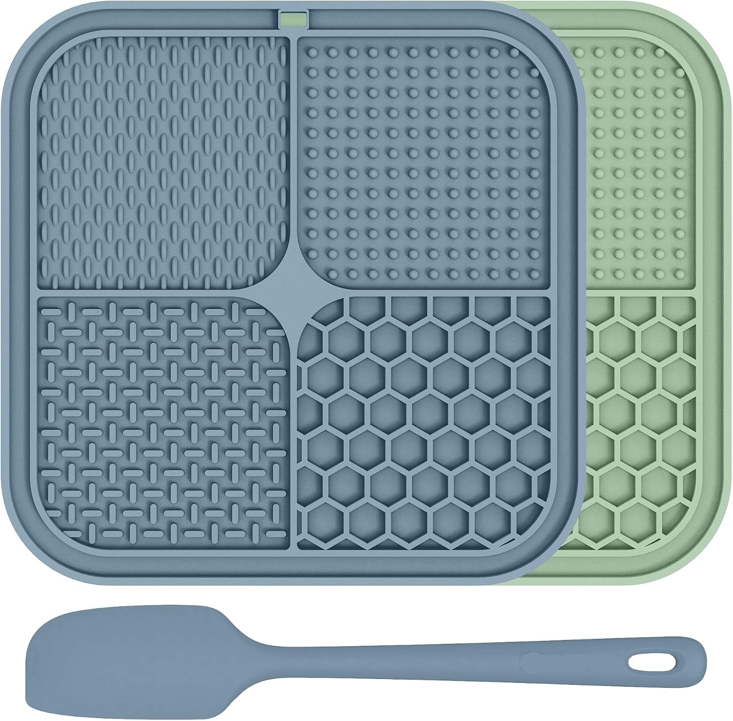 Dailypets Silicone Pet Lick Mat Set of 2 with Suction Cups Slow Feeder Design