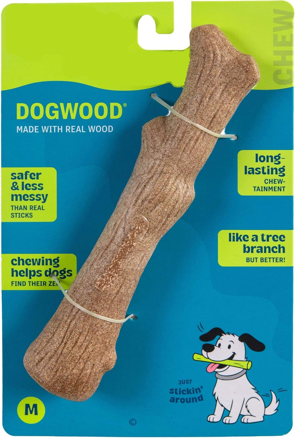 Dailypets Real Wood Blend Dog Chew Toy for Small Moderate Chewers Natural Texture