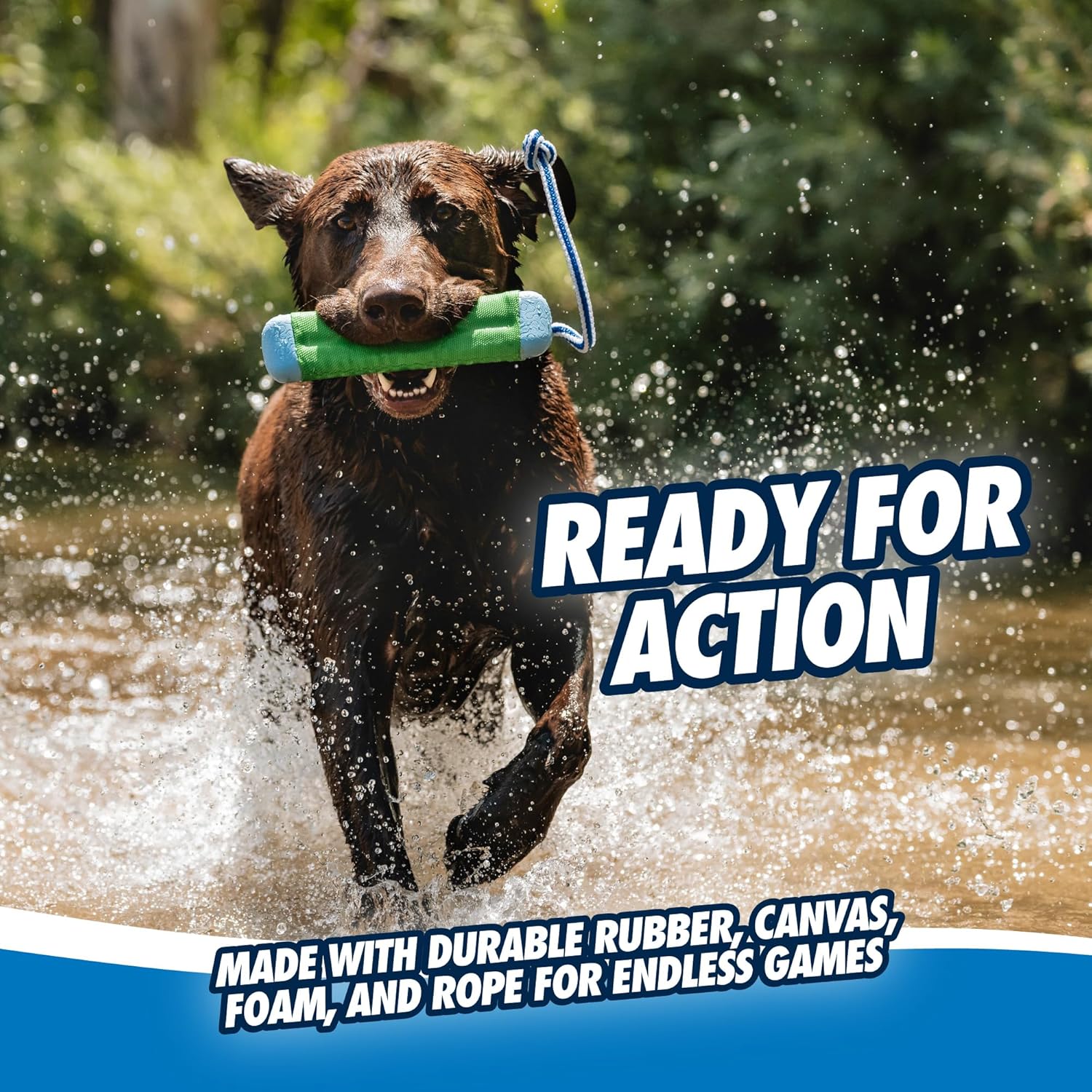 Dailypets Floating Dog Fetch Bumper with Rope Handle for Medium Dogs Water Play