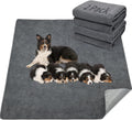 Poupipets Washable Reusable Dog Pee Pads 2-Pack with Leakproof TPU Backing and Non-Slip Base