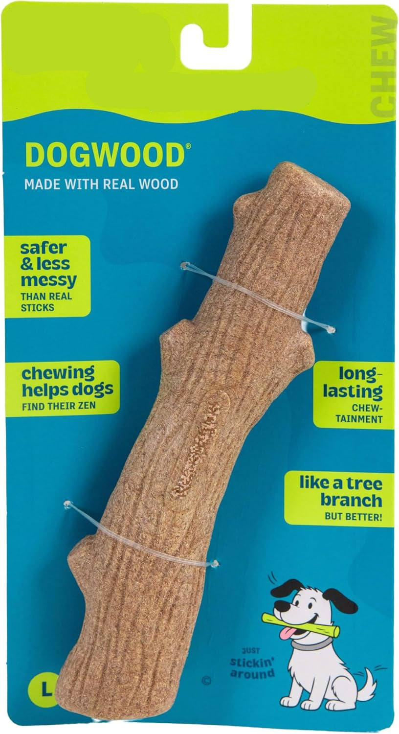 Dailypets Real Wood Blend Dog Chew Toy for Small Moderate Chewers Natural Texture