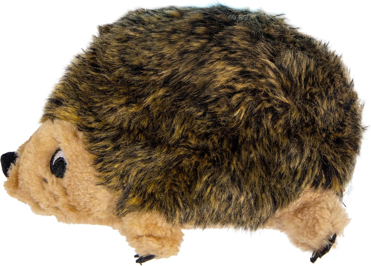 Dailypets Plush Hedgehog Dog Toy with Squeaker and Grunter for Interactive Play