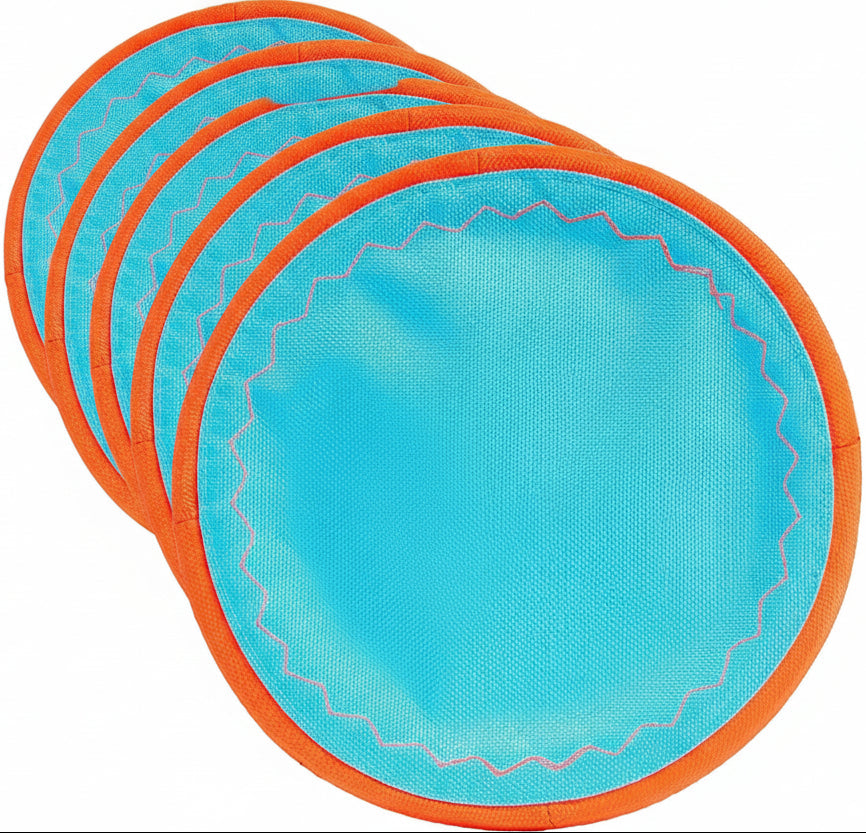 Dailypets Floating Dog Flying Disc with Soft Rubber Edge for Medium and Large Dogs
