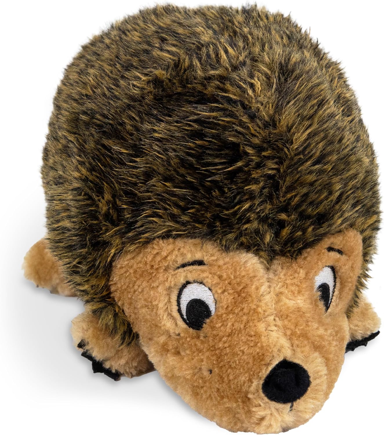 Dailypets Plush Hedgehog Dog Toy with Squeaker and Grunter for Interactive Play