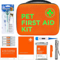 Poupipets Pet First Aid Kit with Digital Thermometer, Emergency Muzzle and Hard Carry Case