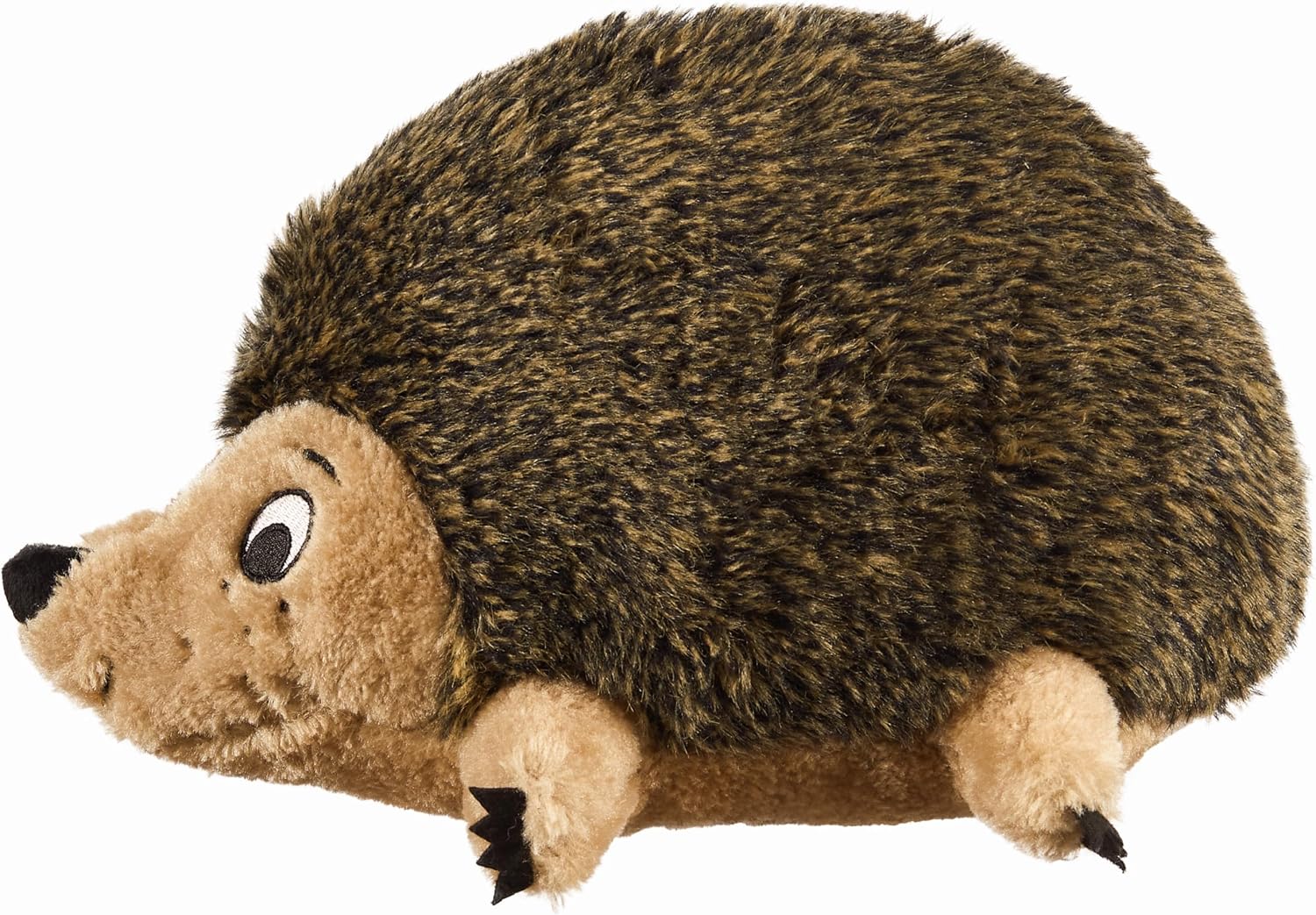 Dailypets Plush Hedgehog Dog Toy with Squeaker and Grunter for Interactive Play