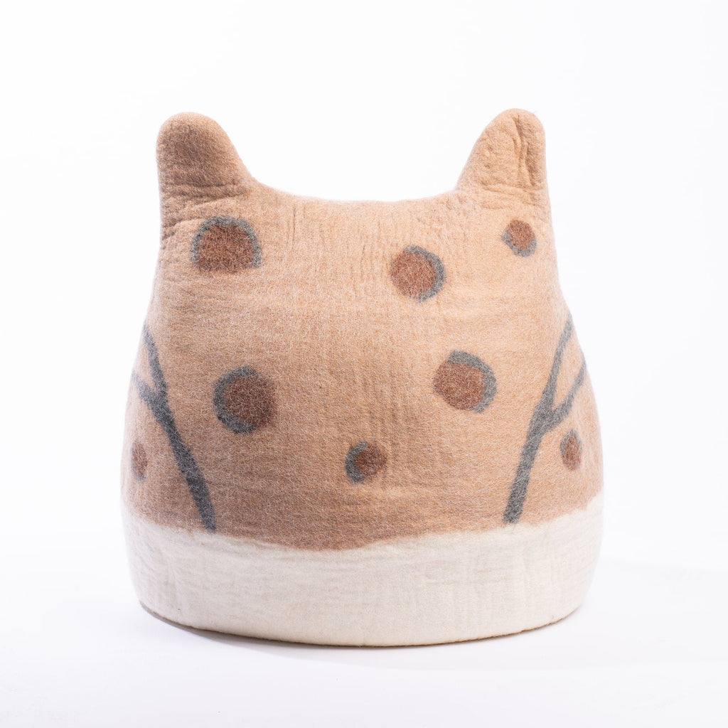 Dailypets Cozy Felted Wool Cat Cave for Kittens and Cats