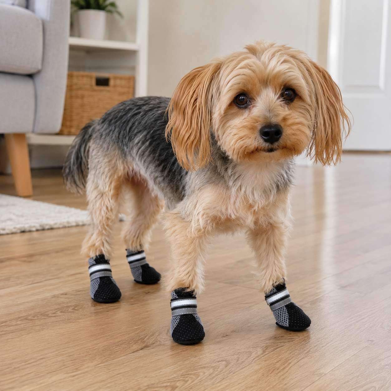 Dailypets Waterproof Dog Boots with Breathable Mesh and Non-Slip Rubber Soles