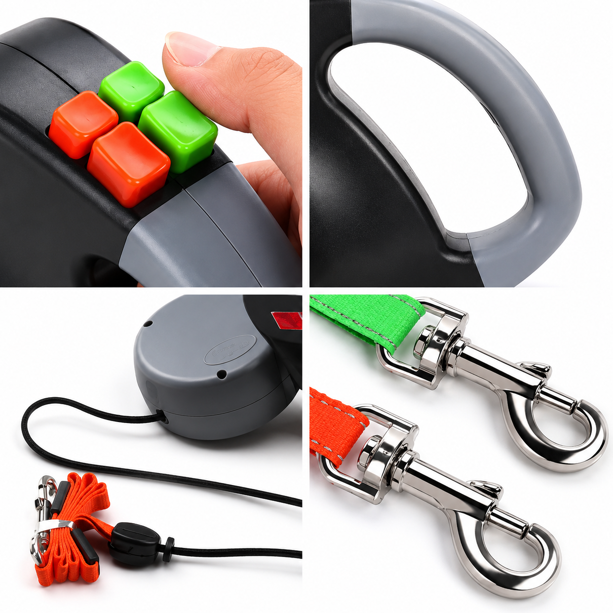 Dailypets Dual Retractable Dog Leash with Anti-Twist System for Two Small and Medium Dogs