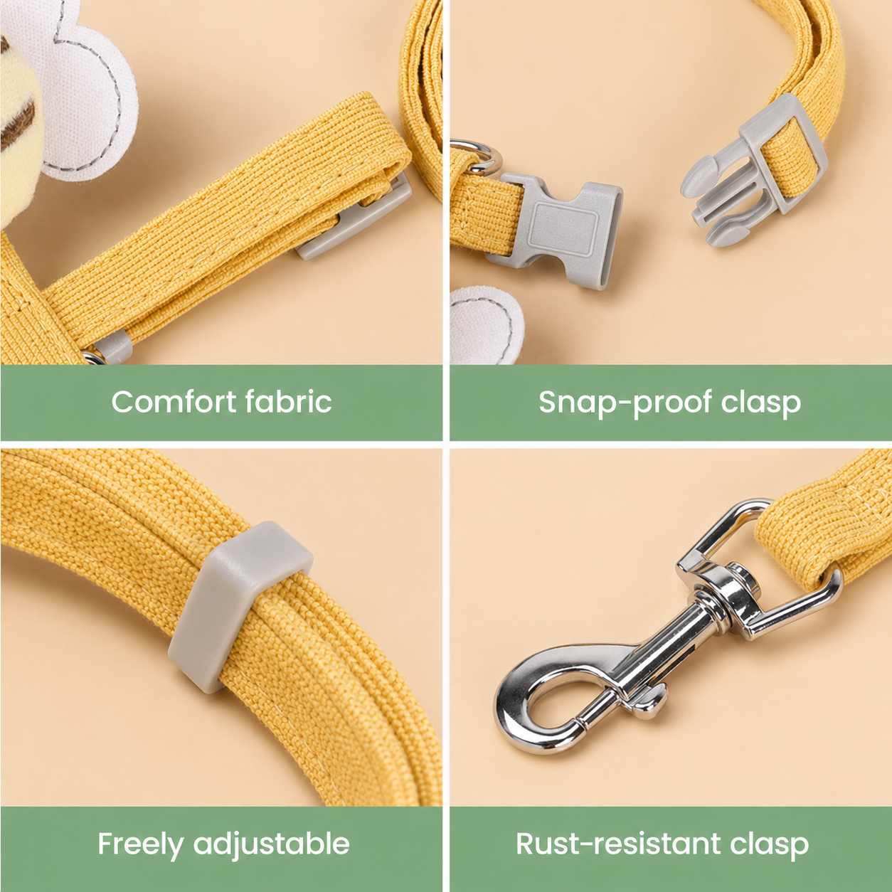 Dailypets Bee Print Cat Harness and Leash Set for Comfortable Outdoor Adventures Daily