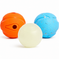Dailypets 3 Piece Dog Fetch Ball Set with High Bounce Floating and Textured Rubber Balls