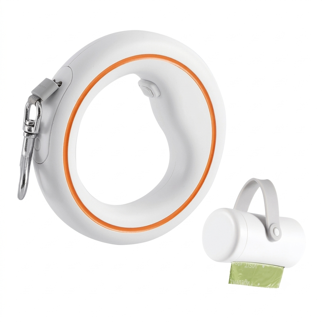 Dailypets 3 m Retractable Dog Leash with One-Button Brake and Ergonomic Grip