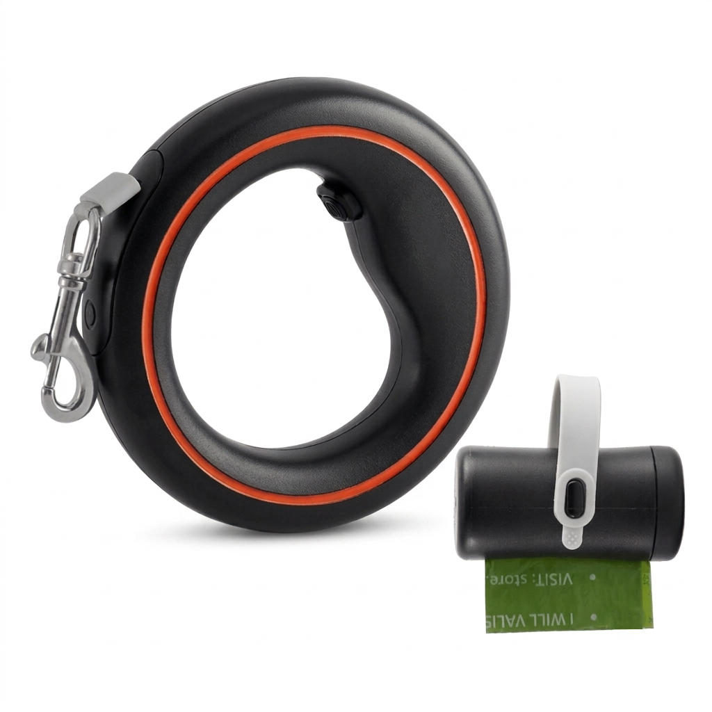 Dailypets 3 m Retractable Dog Leash with One-Button Brake and Ergonomic Grip