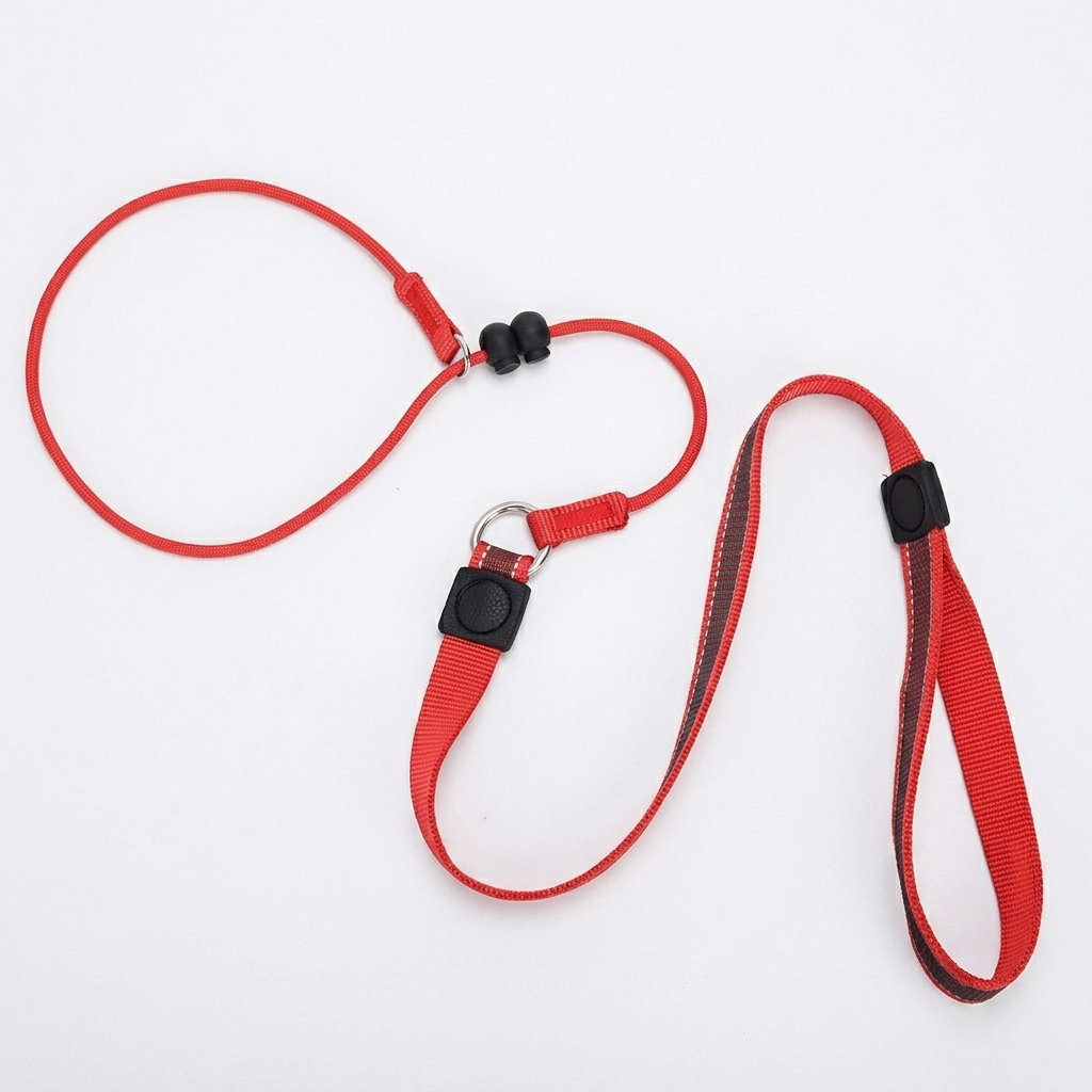 Dailypets 2-in-1 Nylon Slip Lead for Dogs with Adjustable Training Loop & 200 cm Lead