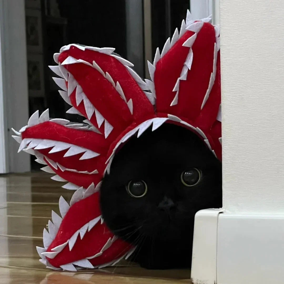 Dailypets Creature-Inspired Pet Flower Collar for Cats and Photo Sessions