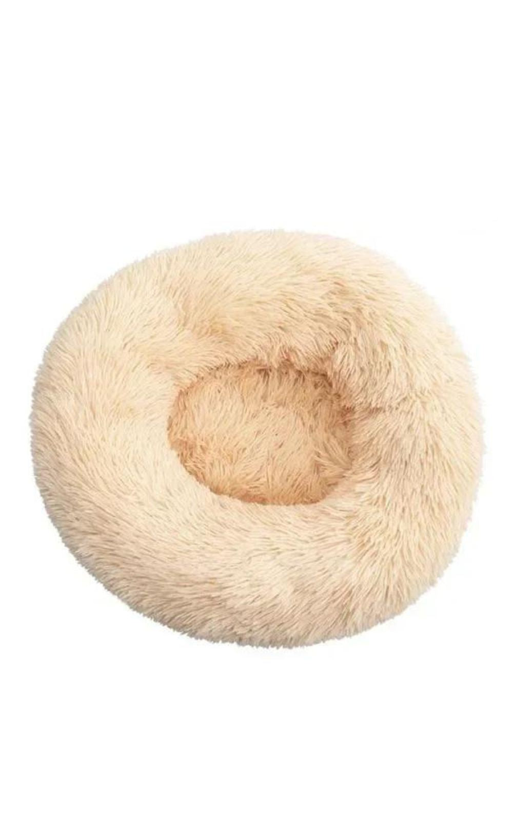 Coussin beige pour chat en peluche 100% coton lavable en machine