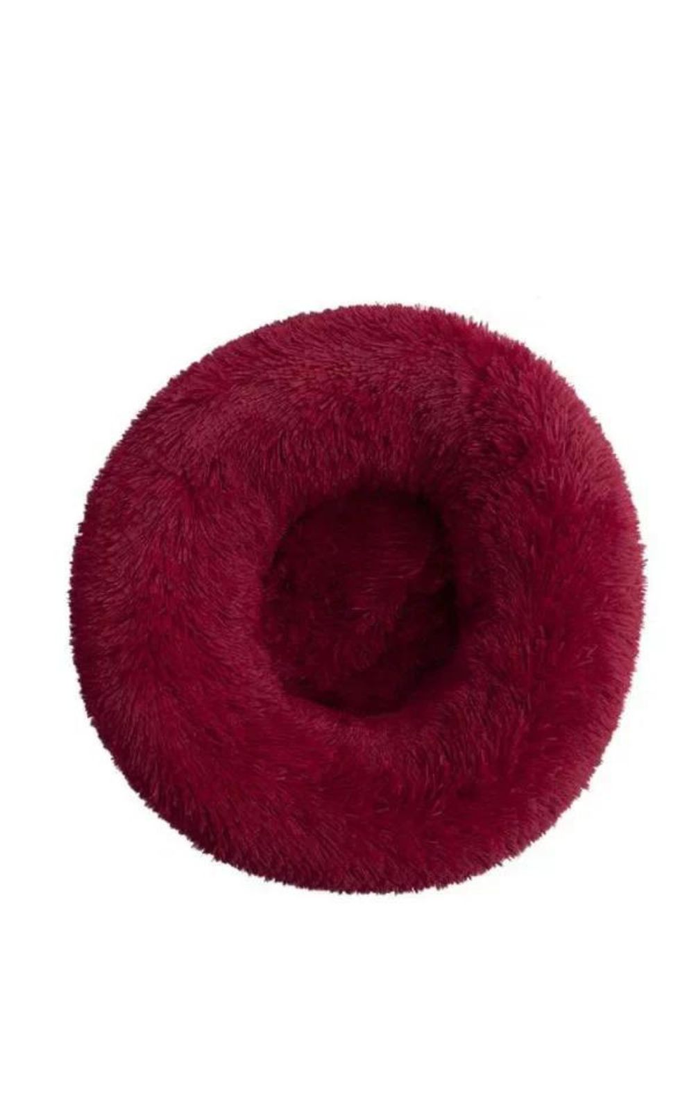 Coussin bordeaux pour chat en peluche 100% coton lavable en machine