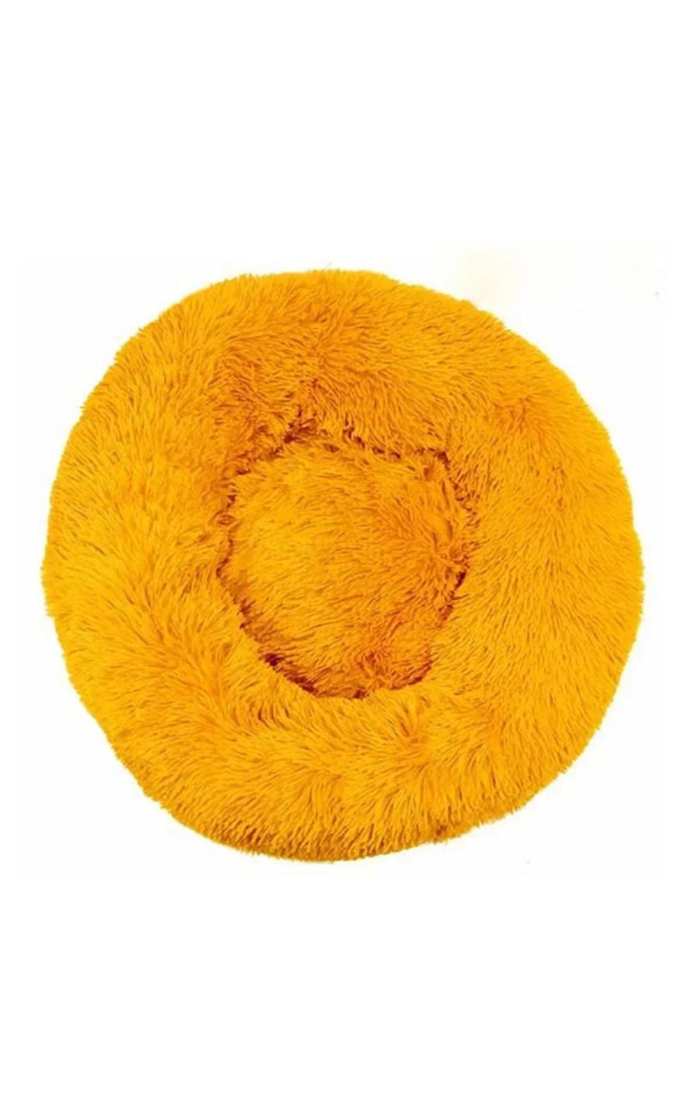 Coussin couleur or pour chat en peluche 100% coton lavable en machine