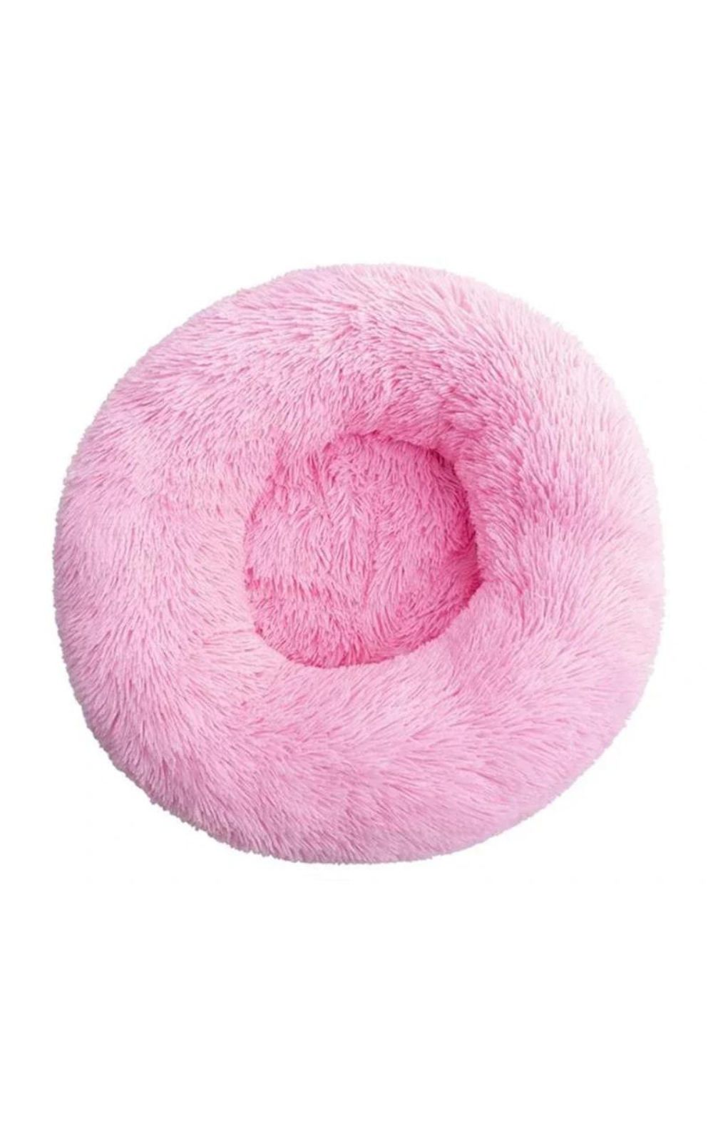 Coussin rose pour chien en peluche 100% coton lavable en machine