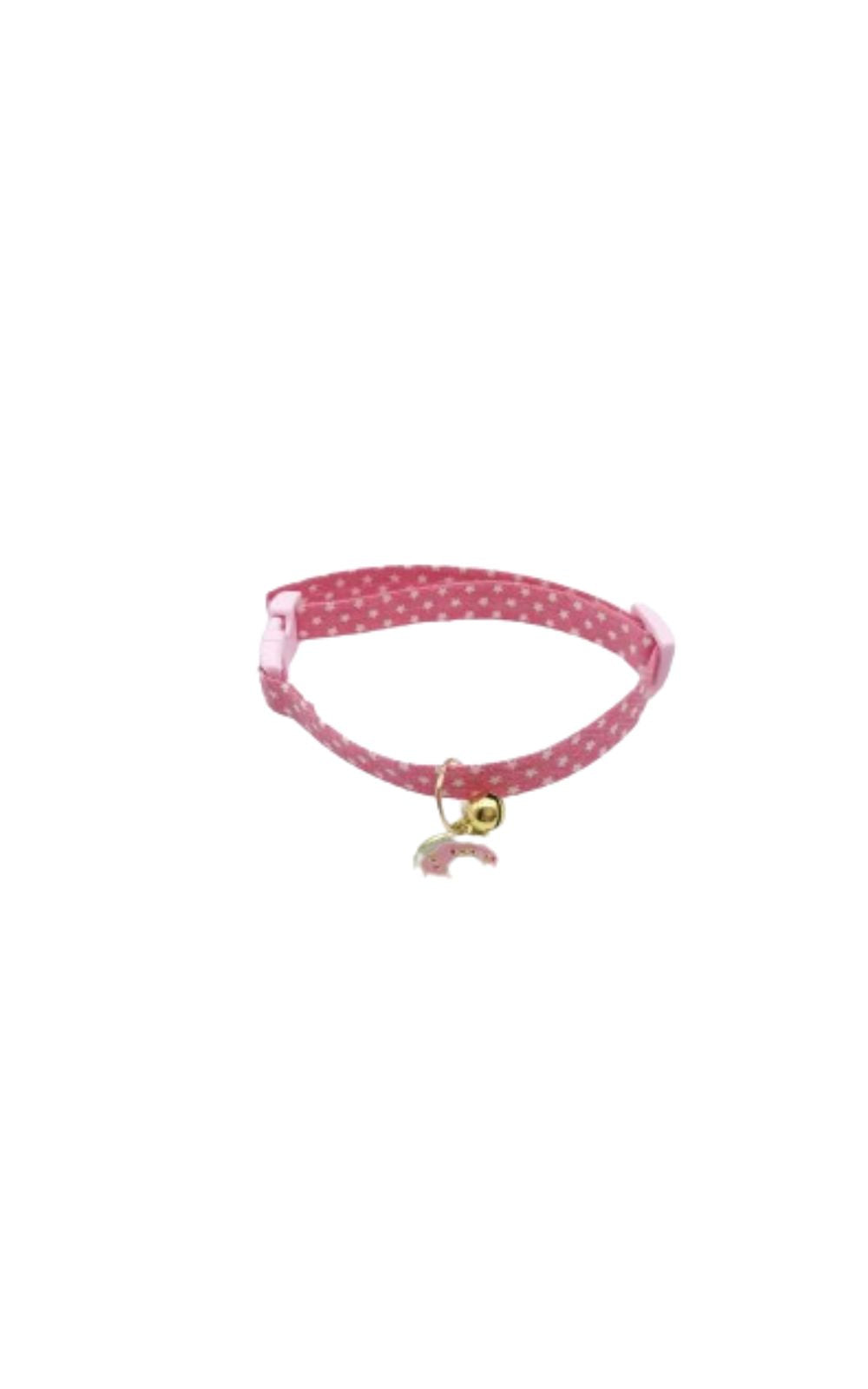 Collier réglable pour chat avec cloche et pendentif mignon