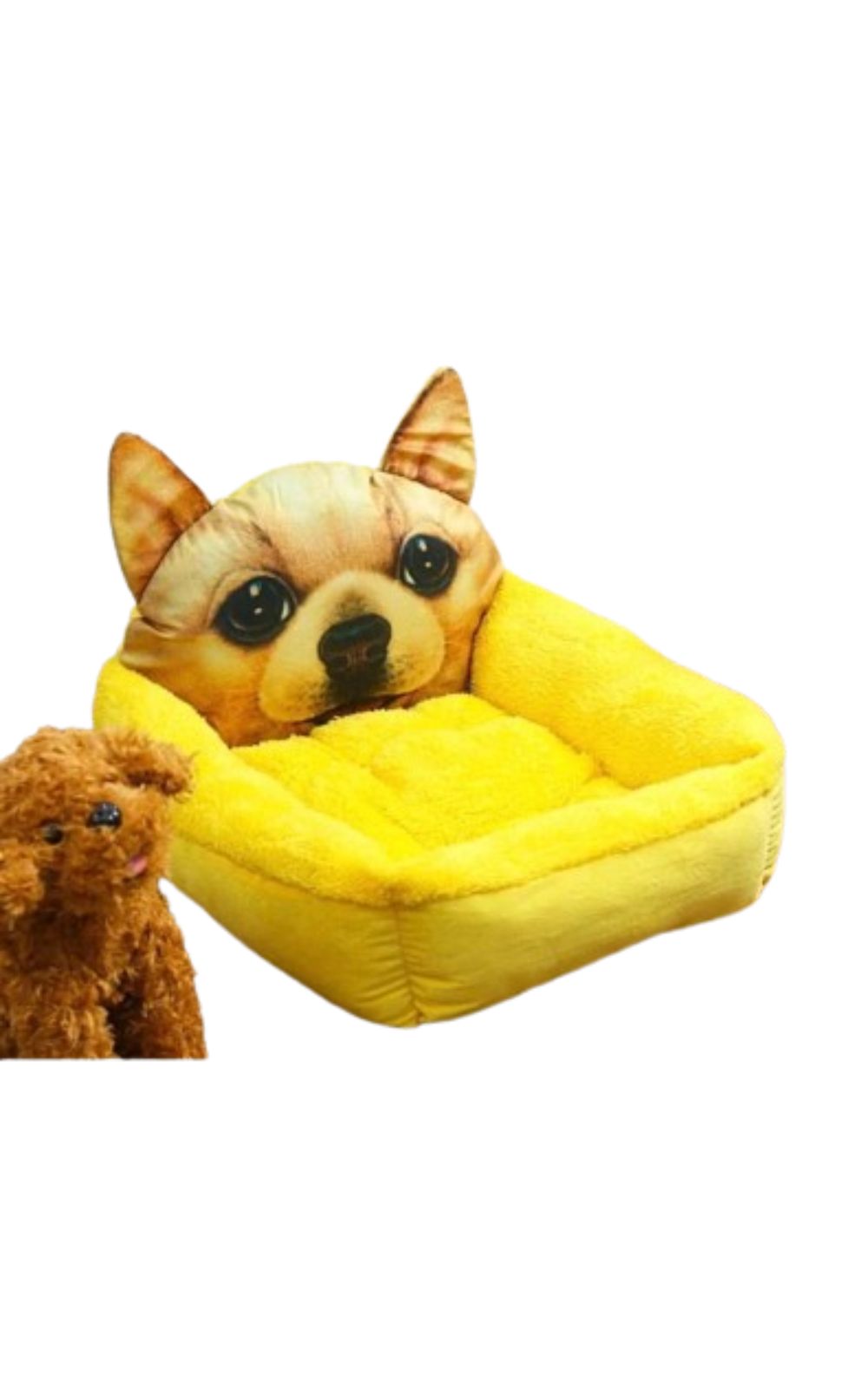 Lit en forme de peluche pour chien