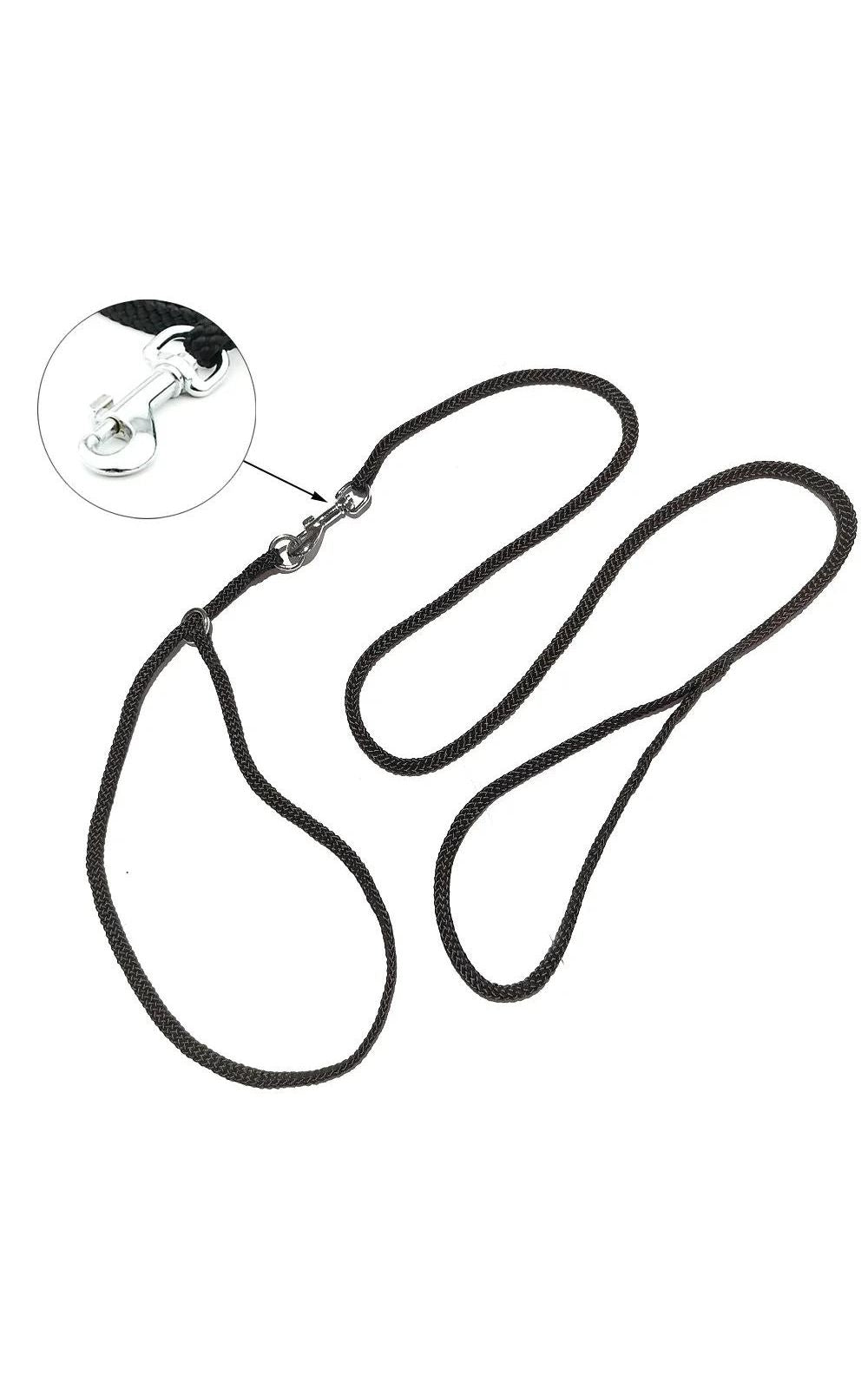 Collier de traction avec laisse d'entraînement en nylon pour chiens