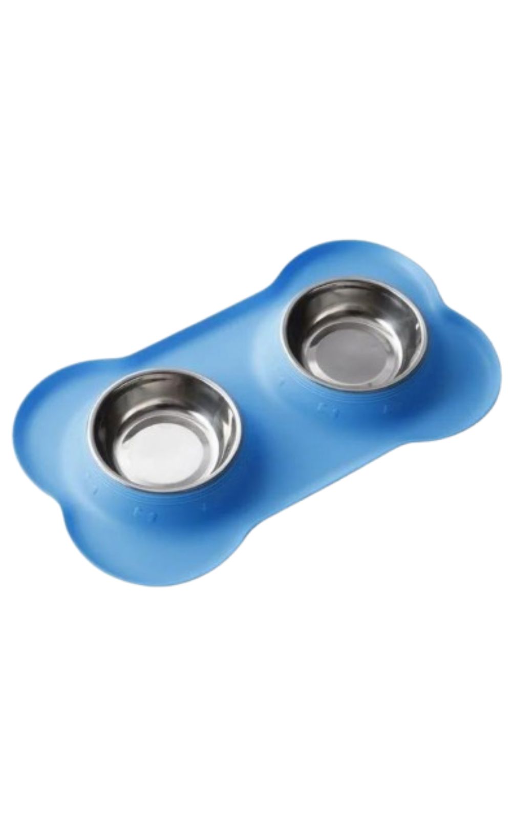 Gamelle double antidérapante avec tapis en silicone pour chien