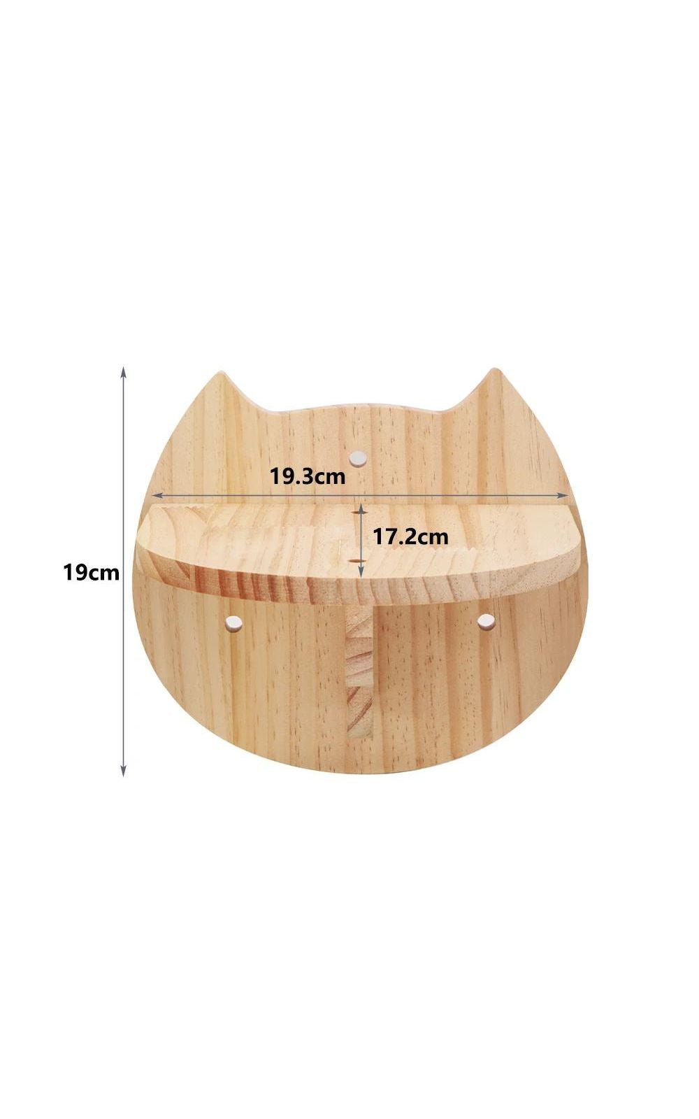 Plate-forme mural multi accessoires en bois pour chat