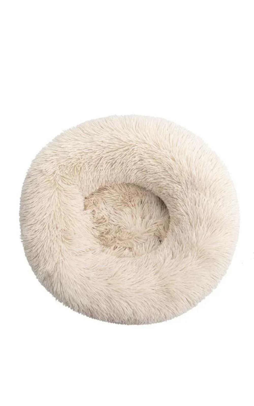 Coussin blanc cassé pour chat en peluche 100% coton lavable en machine