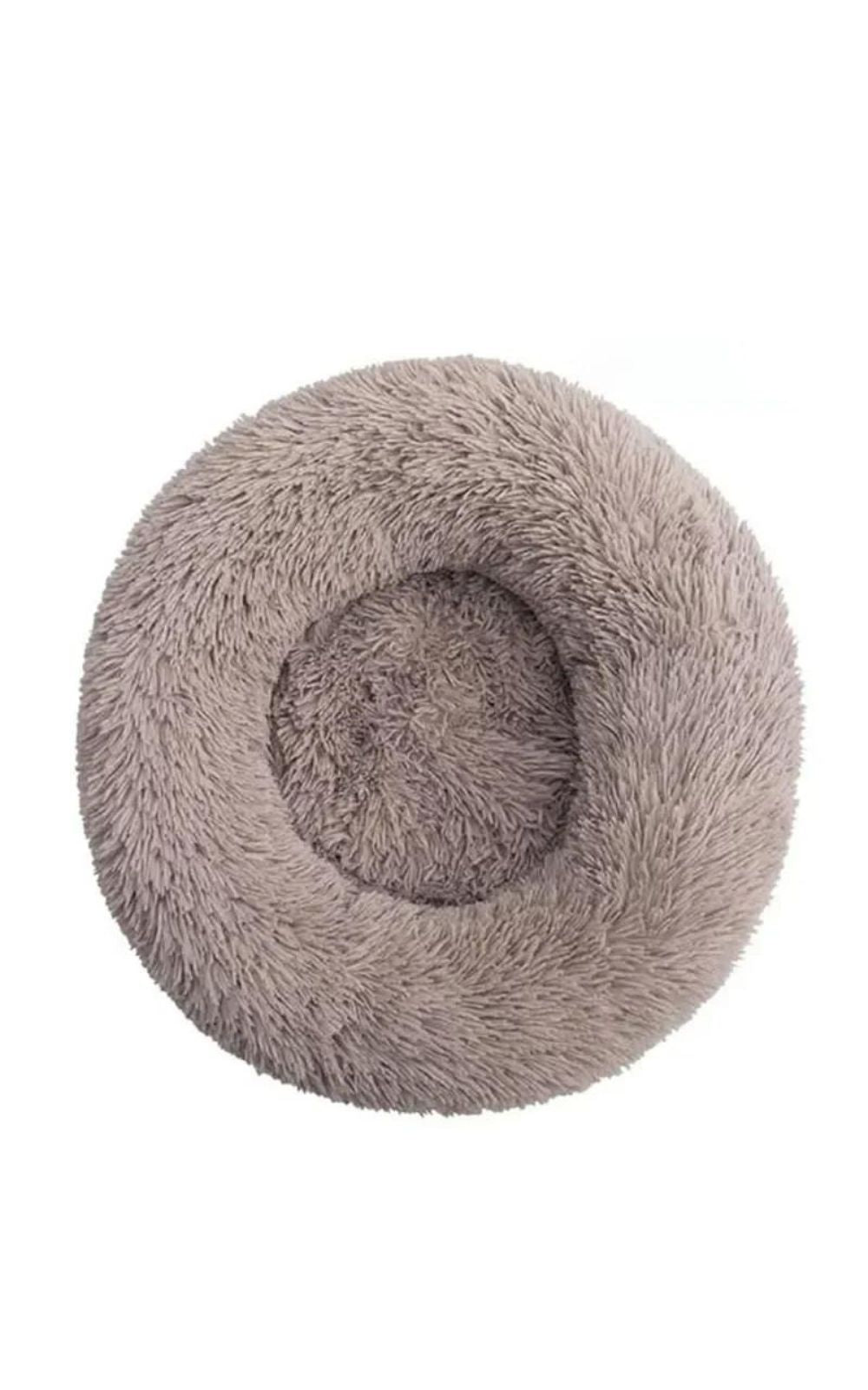 Coussin marron clair pour chat en peluche 100% coton lavable en machine