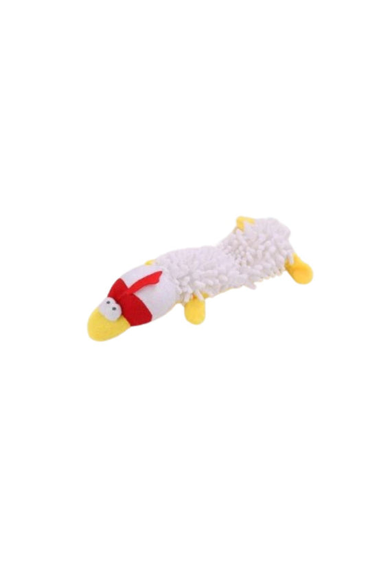 Jouet poulet en peluche couineur pour chien