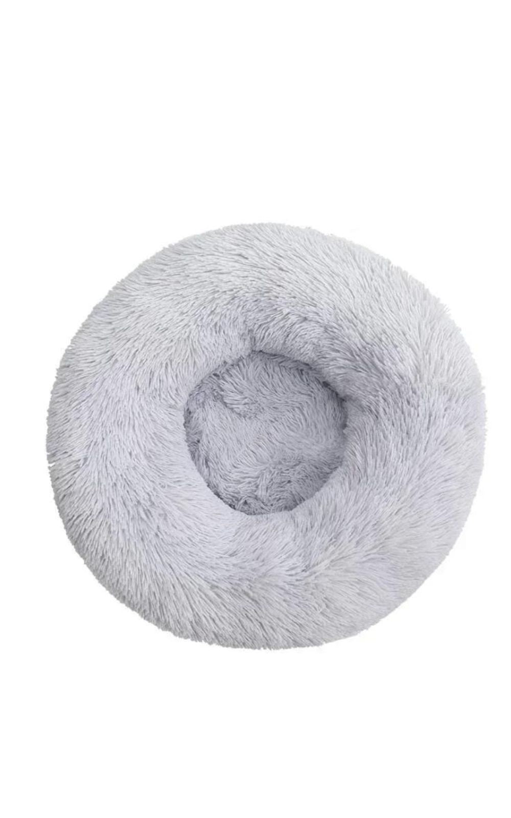 Coussin gris clair pour chat en peluche 100% coton lavable en machine