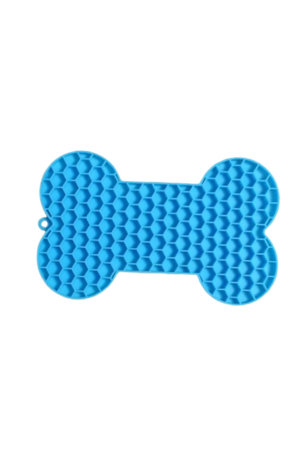 Tapis en silicone en forme d'os pour chien