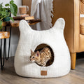 Dailypets Enclosed Felted Wool Cat Cave Bed