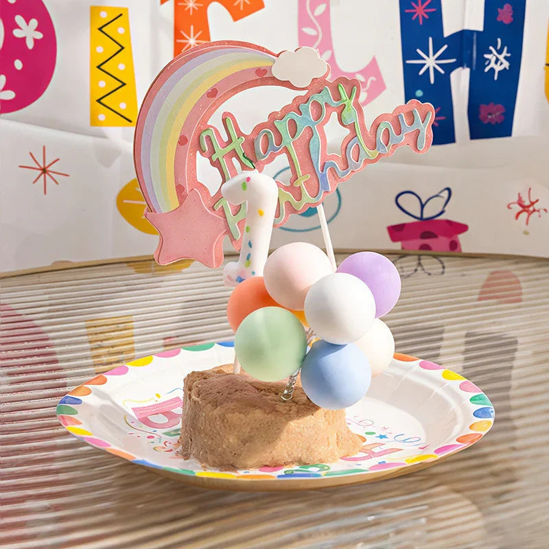Dailypets Pet Birthday 7-Piece Party Set with Hat, Collar and Decorations