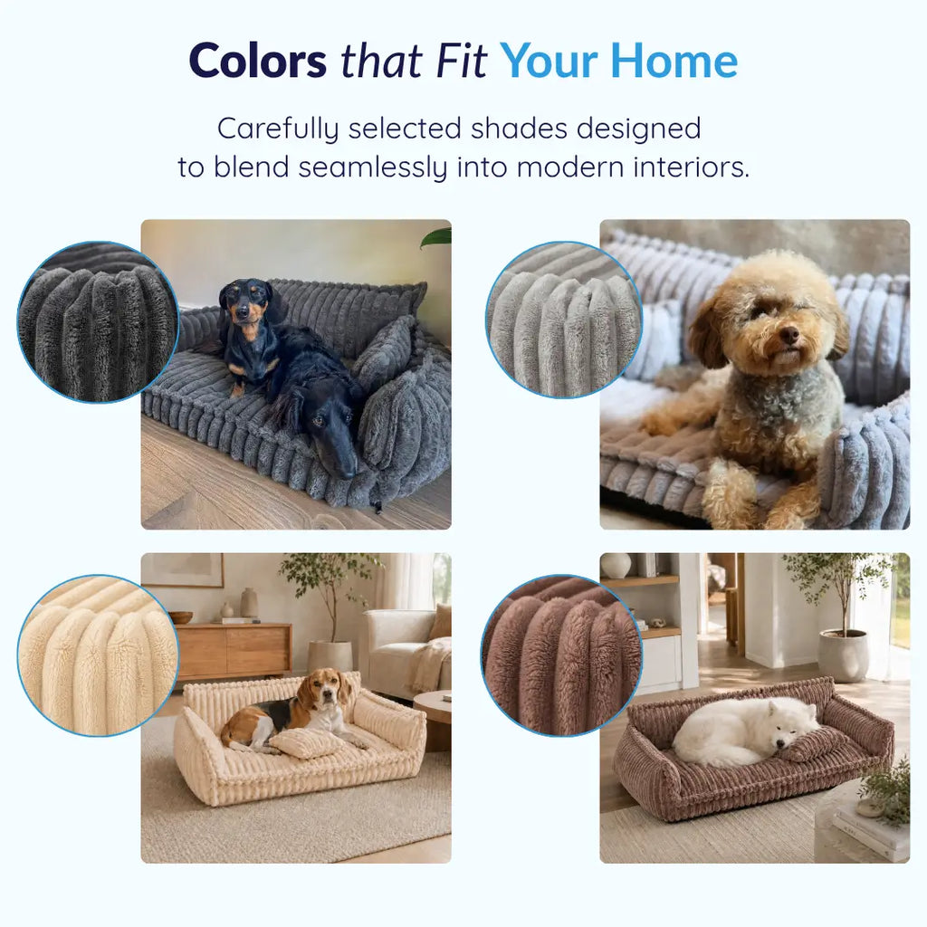 Dailypets Cozy Pet Sofa Bed, Plush Washable Lounge for Dogs