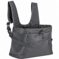 Poupipets Hands-Free Small Dog Carrier with Mesh Sides and Secure Drawstring Top