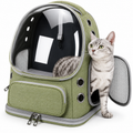 Poupipets Cat & Small Dog Travel Backpack with Bubble Window and Mesh Ventilation