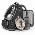 Poupipets Expandable Cat Backpack with Bubble Window and Breathable Mesh Panels