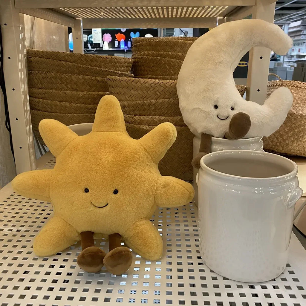 Dailypets Plush Cushion Sun and Moon Huggable Plush Pillow