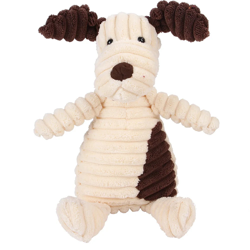 Dailypets Playtime Pals Squeaky Dog Toy – Assorted Animal Characters