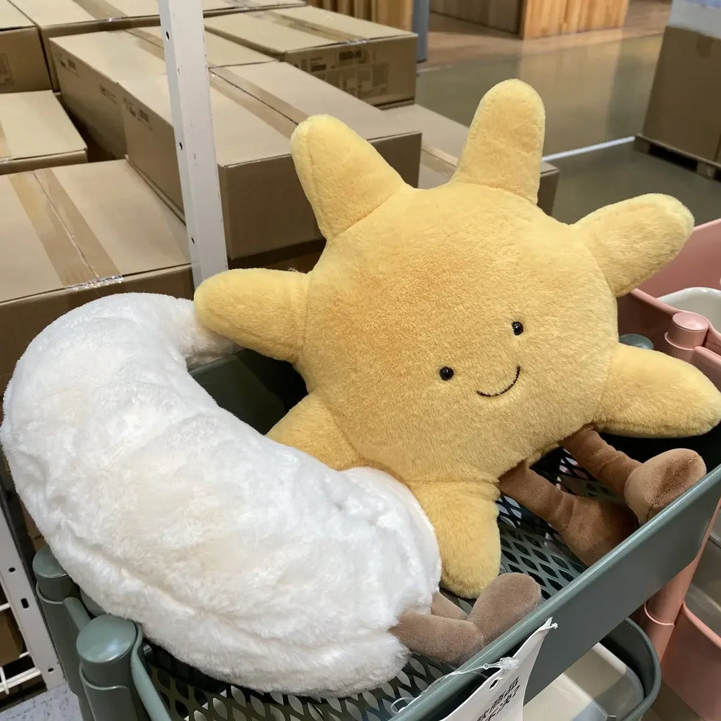 Dailypets Plush Cushion Sun and Moon Huggable Plush Pillow