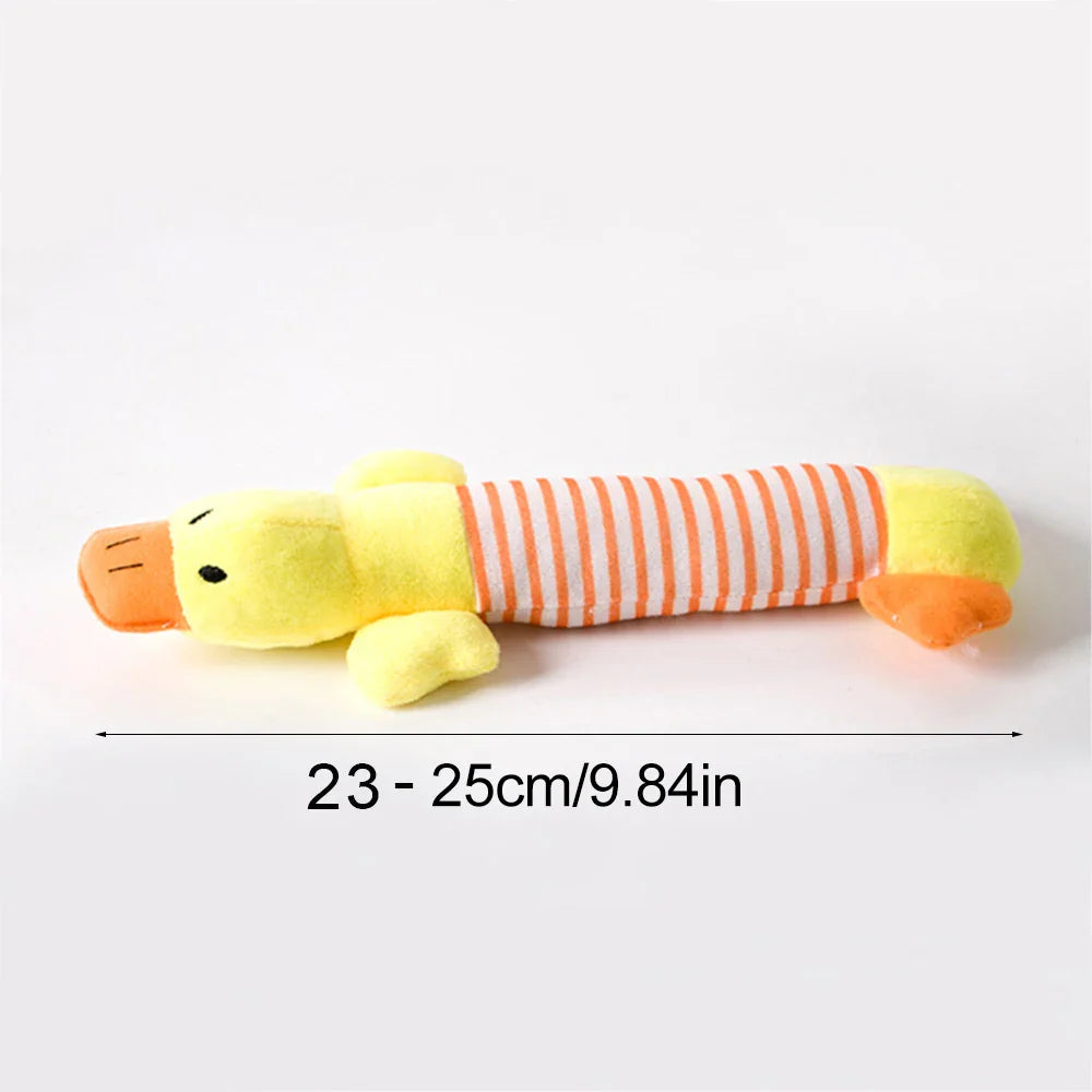 Dailypets Plush Squeaky Dog Toy Duck Design Daily Play