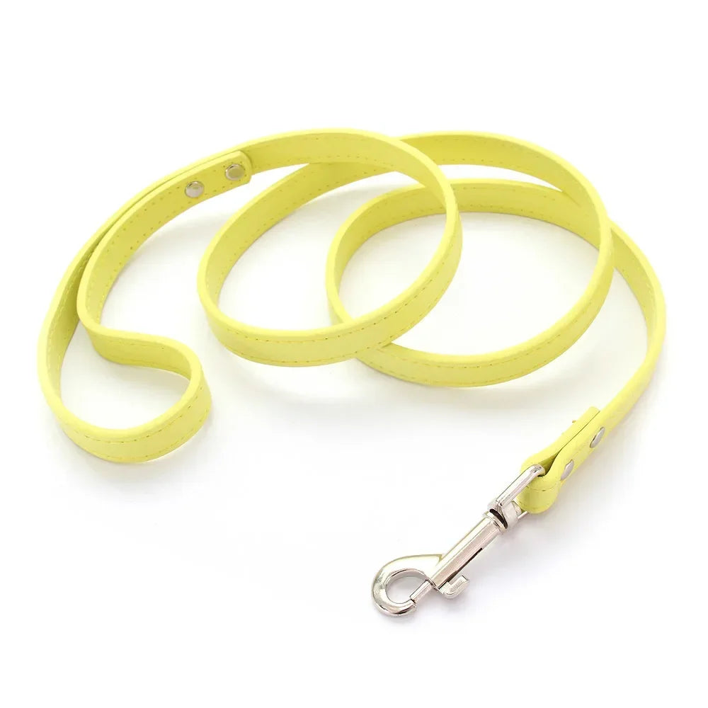 Dailypets Soft PU Leather Dog Leash with Alloy Hook for Everyday Walks and Training