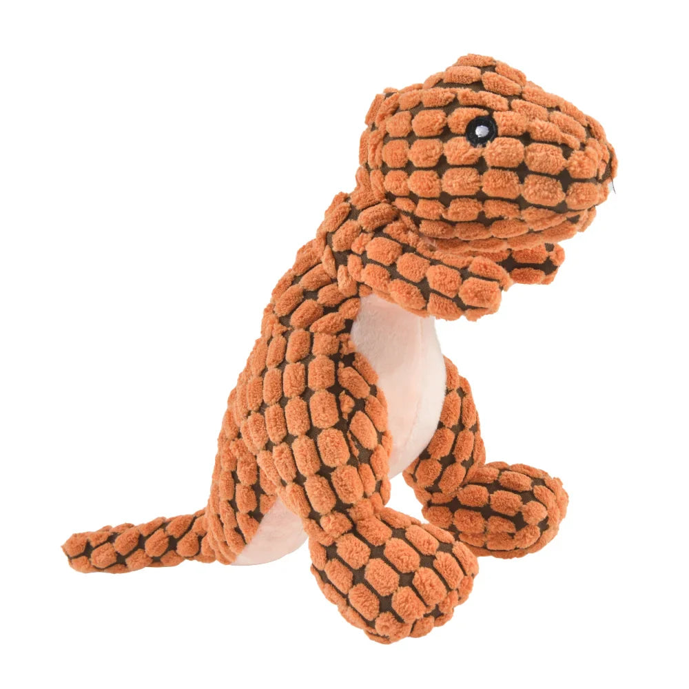 Dailypets Plush Squeaky Dog Toy Assorted Dinosaur Dog Plush