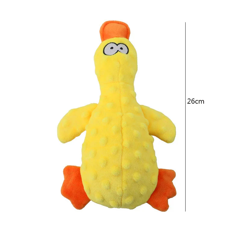 Dailypets Plush Squeaky Dog Toy Duck Design Daily Play