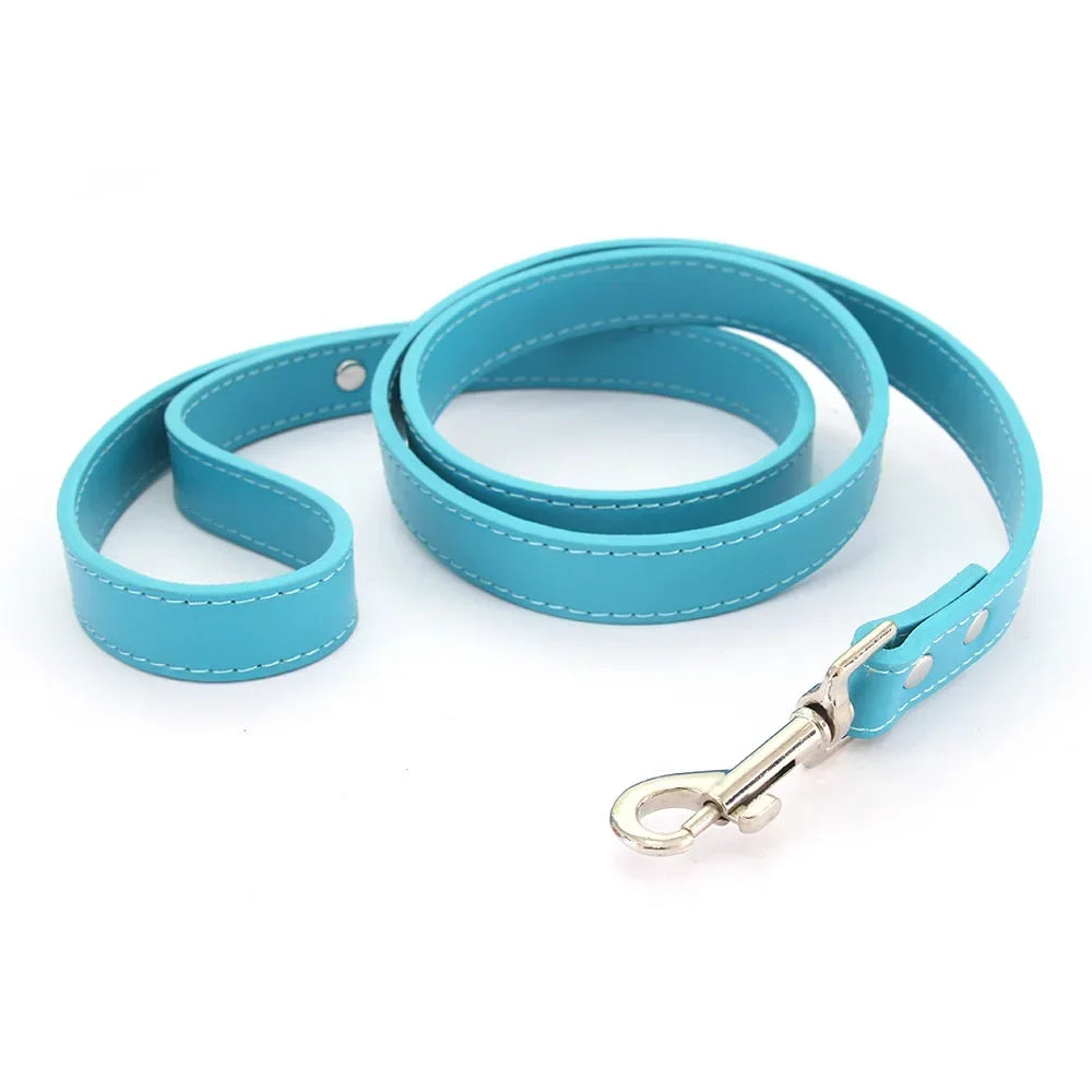 Dailypets Soft PU Leather Dog Leash with Alloy Hook for Everyday Walks and Training