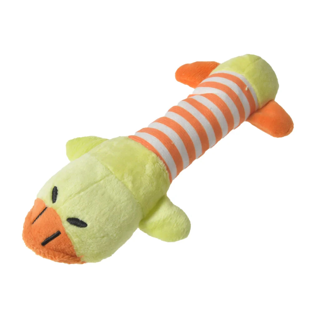 Dailypets Plush Animal Chew Toy for Dogs & Cats with Soft Durable Fabric