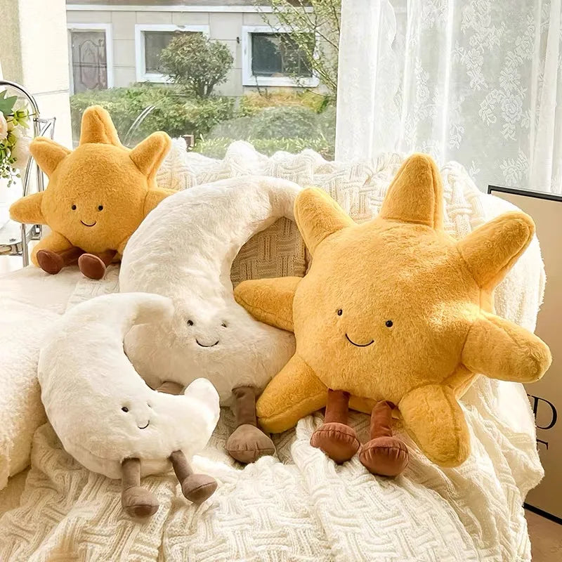 Dailypets Plush Cushion Sun and Moon Huggable Plush Pillow