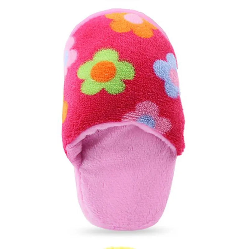 Dailypets Plush Squeaky Dog Toy Cute Slipper Fetch Toy